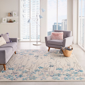 Nourison Tranquil Tra04 Ivory Area Rugs