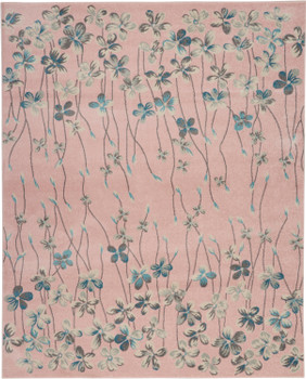 Nourison Tranquil Tra04 Pink Area Rugs