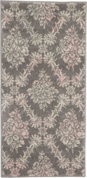 Nourison Tranquil Tra09 Grey/pink Area Rugs