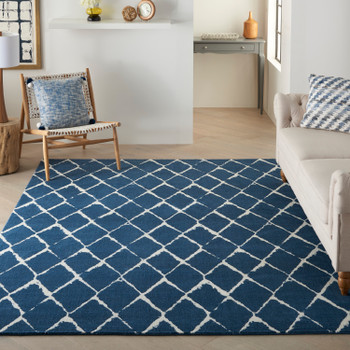 Nourison Twilight Twi15 Navy Area Rugs