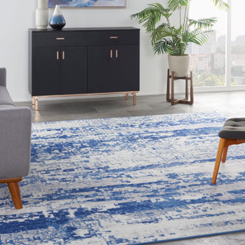 Nourison Whimsicle Whs06 Ivory Navy Area Rugs