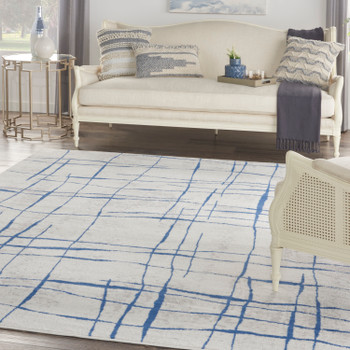 Nourison Whimsicle Whs09 Ivory Blue Area Rugs