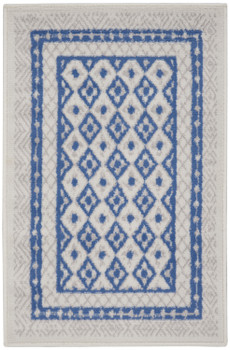 Nourison Whimsicle Whs13 Ivory Blue Area Rugs