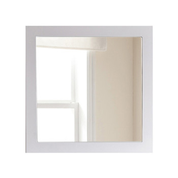 Fully Framed 30" White Mirror