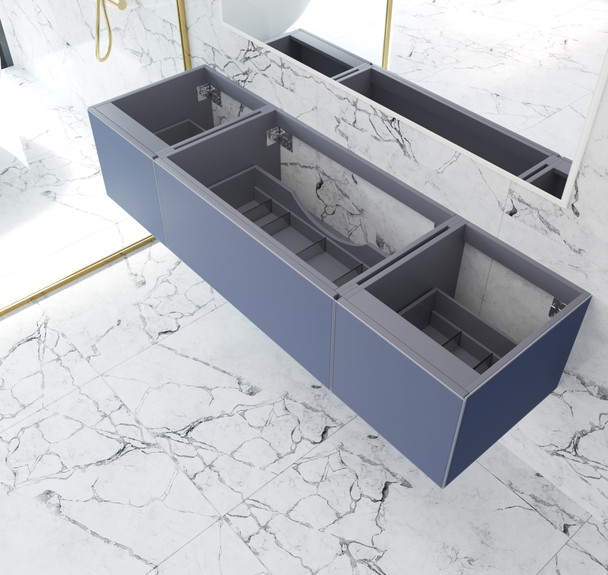 Vitri 72 - Nautical Blue Single Sink  Cabinet