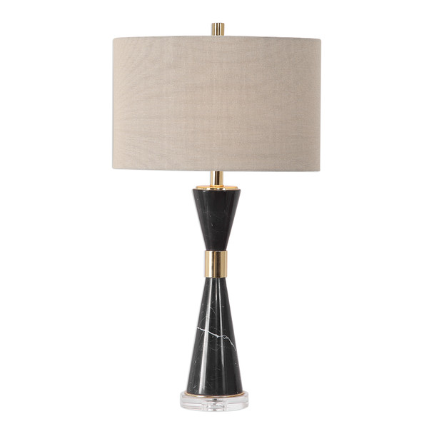 Uttermost Alastair Black Marble Table Lamp