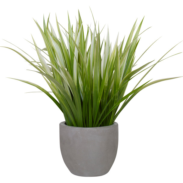 Uttermost Dracaena Grass In Gray Planter