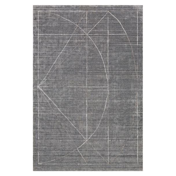 Uttermost Costilla Modern Gray 6 X 9 Rug