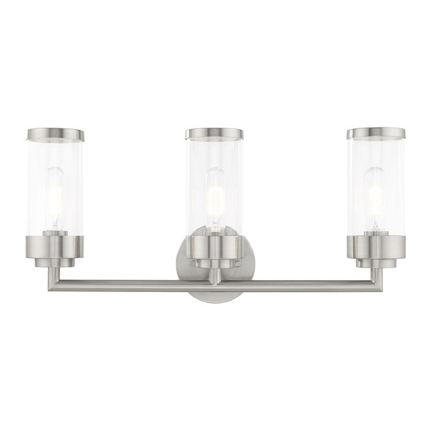 Livex Lighting 3 Lt Brushed Nickel Bath Vanity - 10363-91