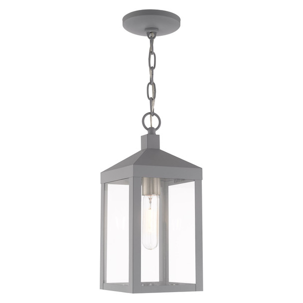 Livex Lighting 1 Lt Nordic Gray Outdoor Pendant Lantern - 20591-80