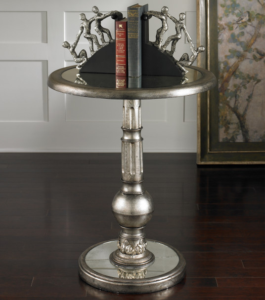 Uttermost Baina Silver Accent Table