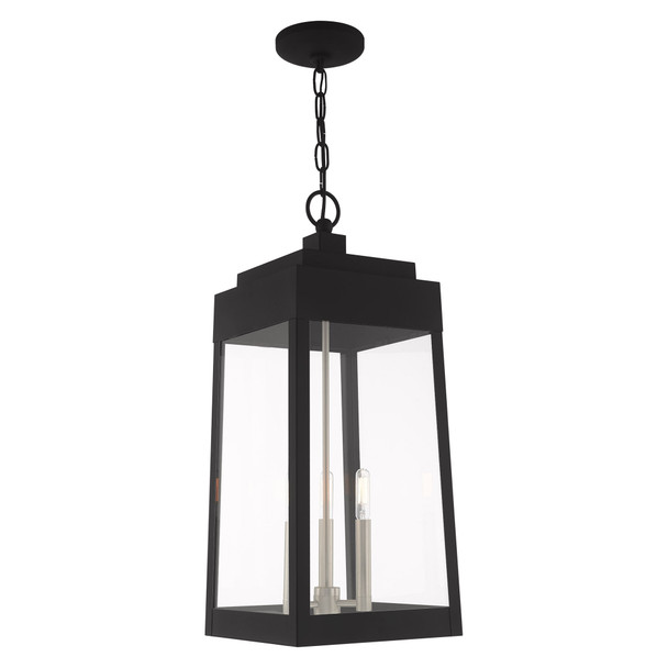 Livex Lighting 3 Lt Black Outdoor Pendant Lantern - 20860-04