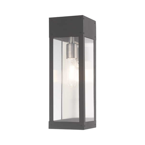 Livex Lighting 1 Lt Scandinavian Gray Outdoor Wall Lantern - 20873-76