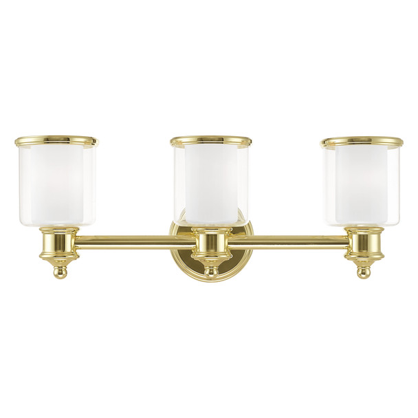 Livex Lighting 3 Lt Polished Brass Bath Vanity - 40213-02