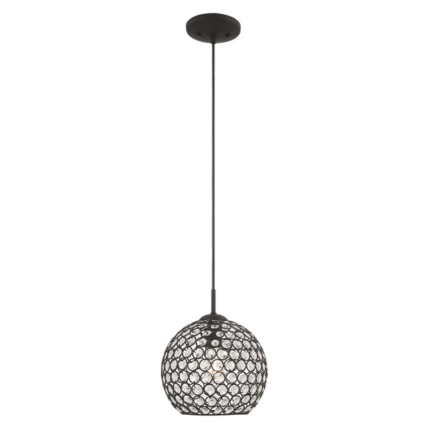 Livex Lighting 1 Lt Black Mini Pendant - 40440-04