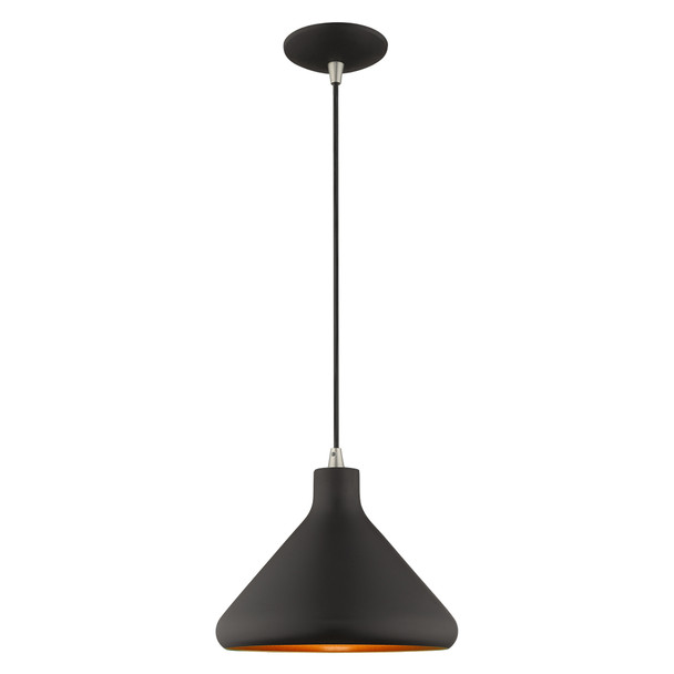 Livex Lighting 1 Lt Black Mini Pendant - 41178-04