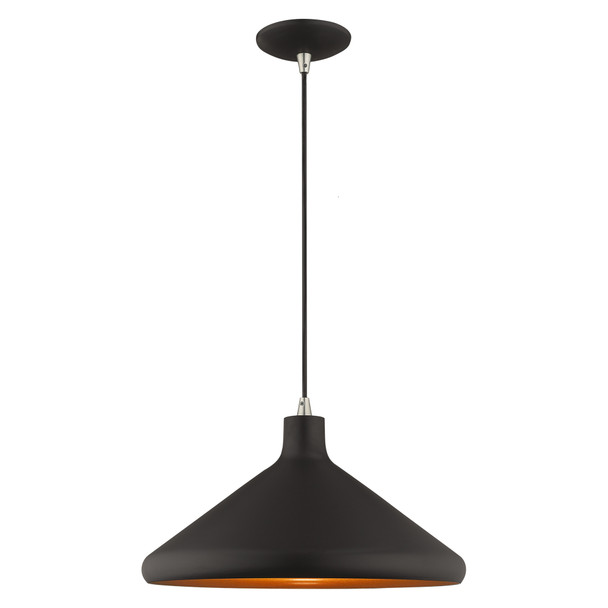 Livex Lighting 1 Lt Black Mini Pendant - 41179-04