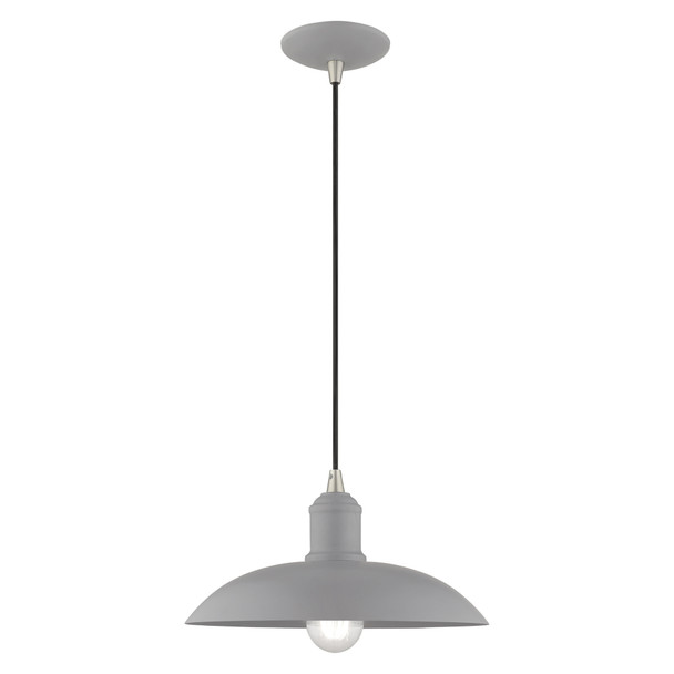 Livex Lighting 1 Lt Nordic Gray Mini Pendant - 41193-80