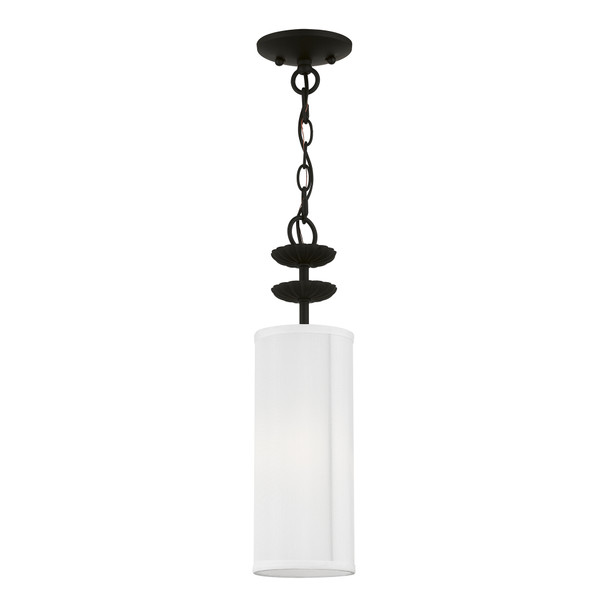 Livex Lighting 1 Black Mini Pendant - 42981-04