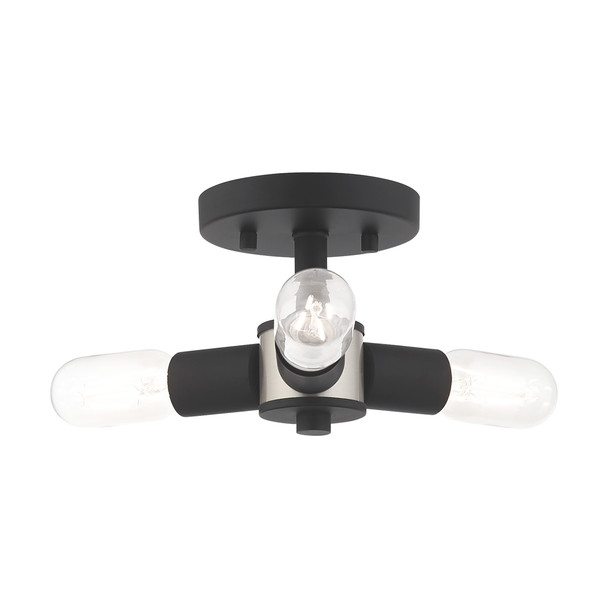 Livex Lighting 3 Lt Black Ceiling Mount - 51137-04