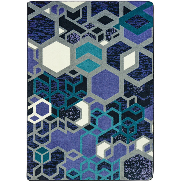 Kid Essentials Structured Violet Area Rugs