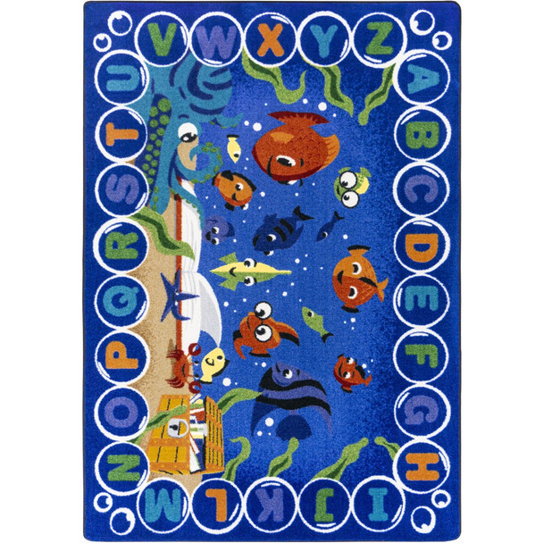 Kid Essentials Underwater Readers Multi Area Rugs