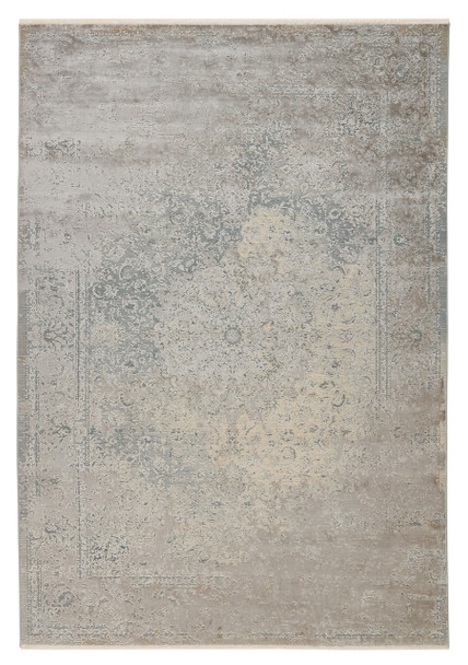 Jaipur Living Alaina ATA02 Medallion Gray Power Loomed Area Rugs