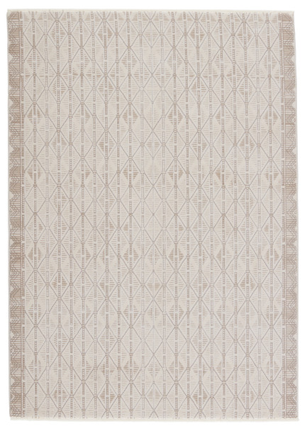 Jaipur Living Ozias AUR08 Trellis Cream Power Loomed Area Rugs