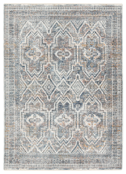 Jaipur Living Nala BRA03 Medallion Blue Power Loomed Area Rugs