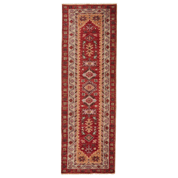 Jaipur Living Kyrie CRD04 Floral Red Hand Knotted Area Rugs