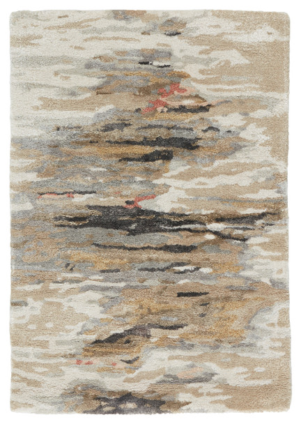 Jaipur Living Ryenn GES48 Abstract Taupe Hand Tufted Area Rugs
