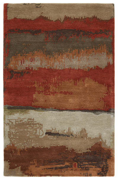 Jaipur Living Juna GES52 Abstract Red Hand Tufted Area Rugs