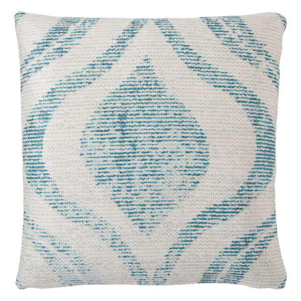 Jaipur Living Cymbal GRN07 Geometric Teal - 18"x18" 100% Polyester Pillow