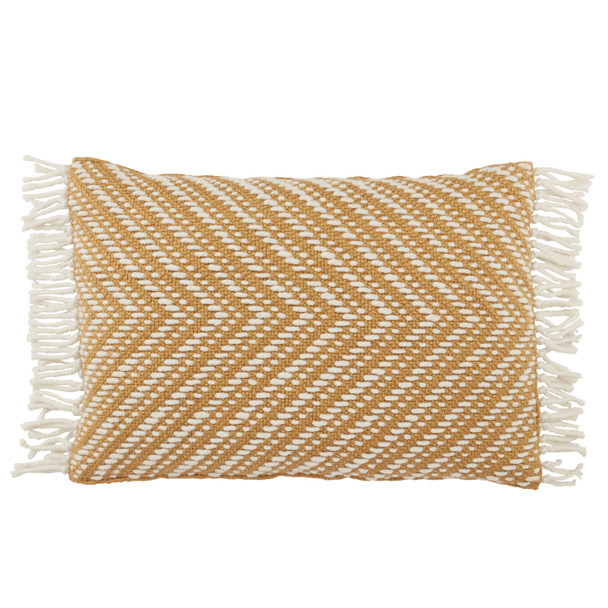 Jaipur Living Odessa SET04 Chevron Gold - 16"x24" 100% Polyester Pillow