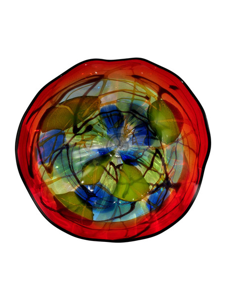 Dale Tiffany Hankley Hand Blown Art Glass Wall Art Decor - 16 Inch