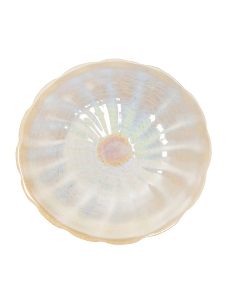 Dale Tiffany Beige Feather 20"d Hand Blown Art Glass Wall Décor