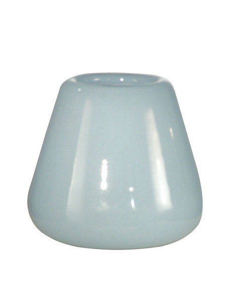 Dale Tiffany Springdale 7.5"h Tobias White Hand Blown Art Glass Vase