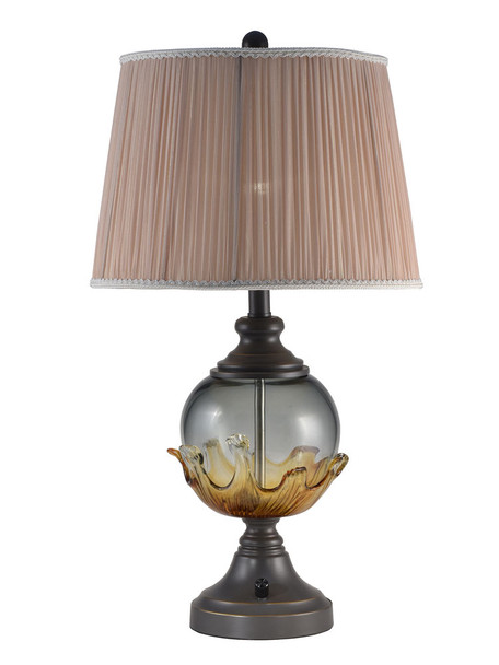 Dale Tiffany Bonnie Led Hand Blown Art Glass Table Lamp