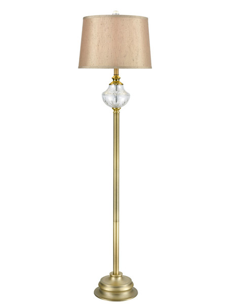 Dale Tiffany Walker 24% Lead Hand Cut Crystal Floor Lamp