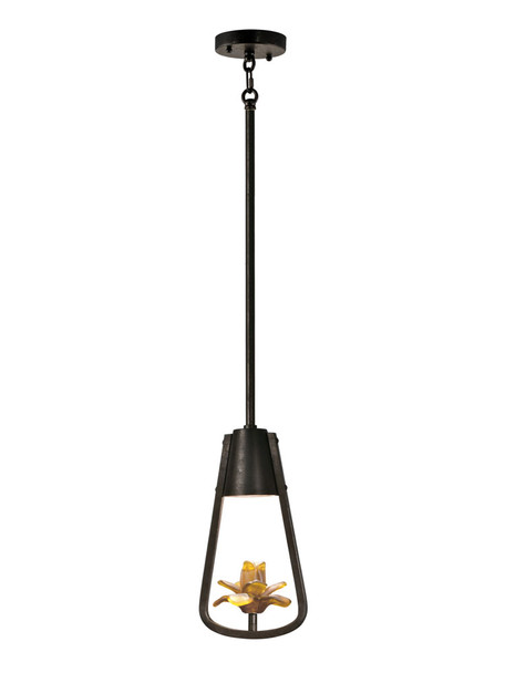 Dale Tiffany Springdale 6.5"w Sheba Hand Blown Art Glass Mini Pendant