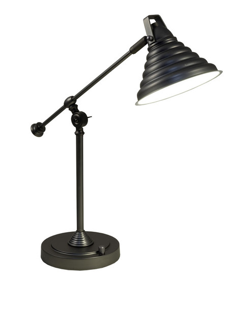 Dale Tiffany Springdale 21.5"h Cone Led Desk Lamp With Usb Charger