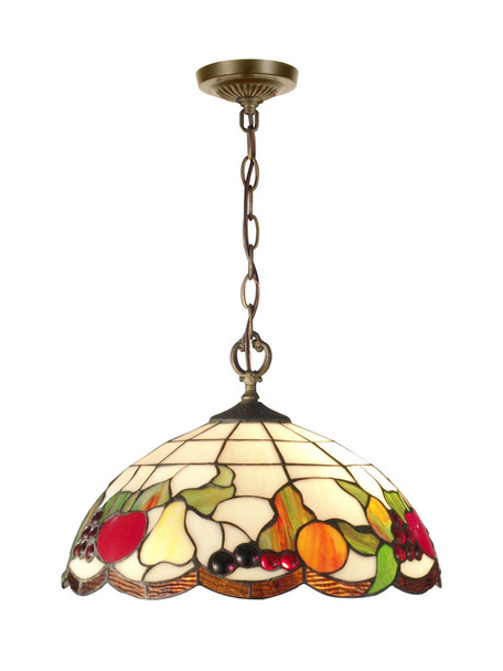 Dale Tiffany Springdale 16"w Fruits Tiffany Pendant