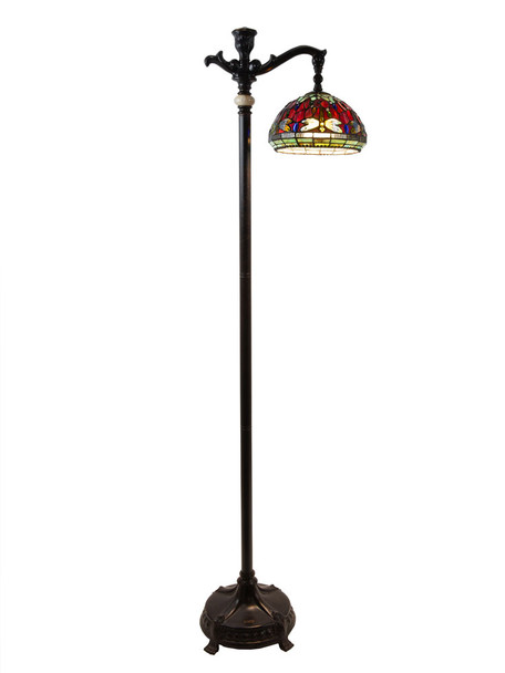 Dale Tiffany Henley Dragonfly Tiffany Downbridge Floor Lamp