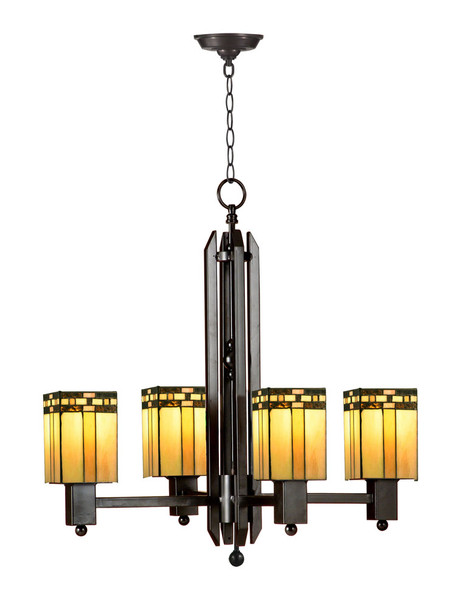 Dale Tiffany 4-light Biscayne Mission Hanging Fixture