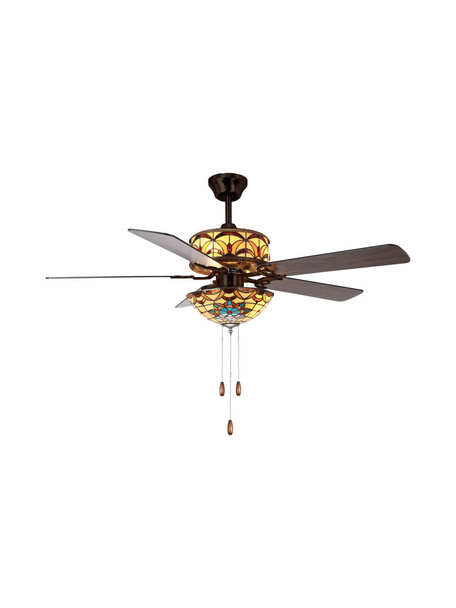 Dale Tiffany Wyndover Tiffany Ceiling Fan With Remote