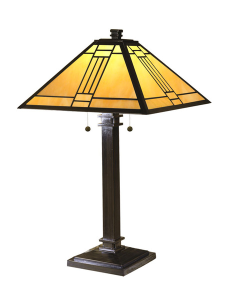 Dale Tiffany Noir Tiffany Mission Table Lamp