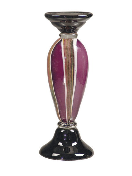 Dale Tiffany Melrose Hand Blown Art Glass Candle Holder