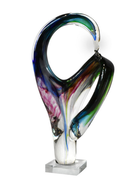 Dale Tiffany Contorted Handcrafted Art Glass Sculpture