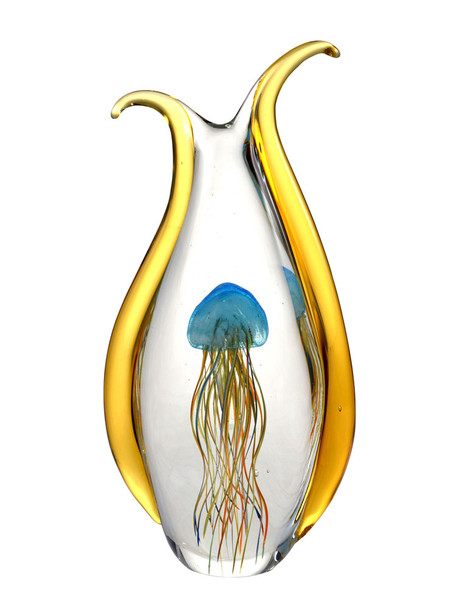 Dale Tiffany Jellyfish Handcrafted Art Glass Figurine