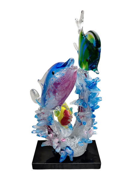 Dale Tiffany Coral Reef Handcrafted Art Glass Sculpture